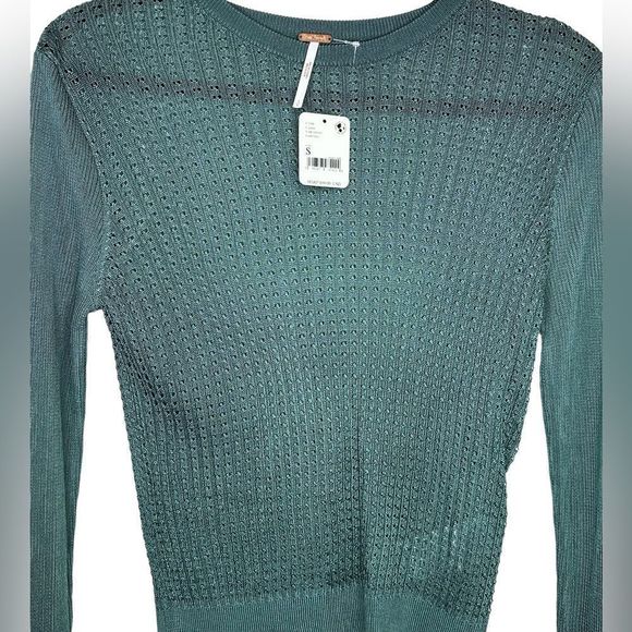 Free People Sweaters - NWT Free People Green Lightweight Sweater